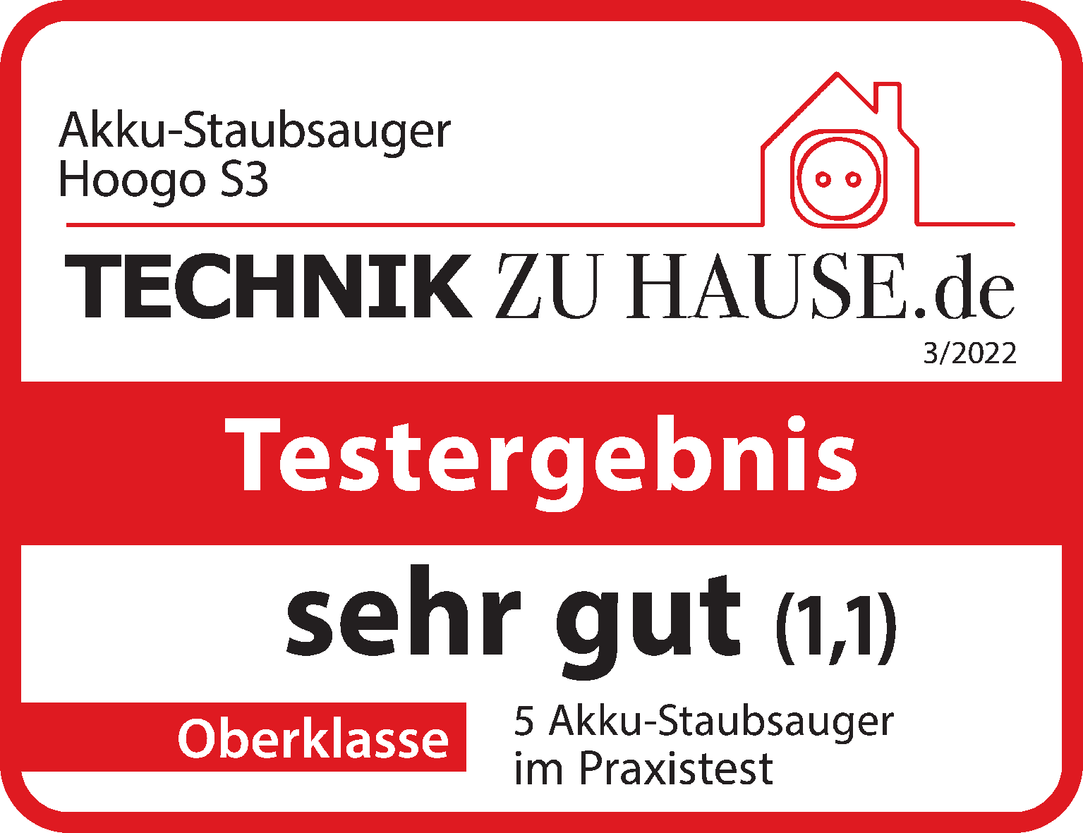 hoogo S3 Akku-Staubsauger