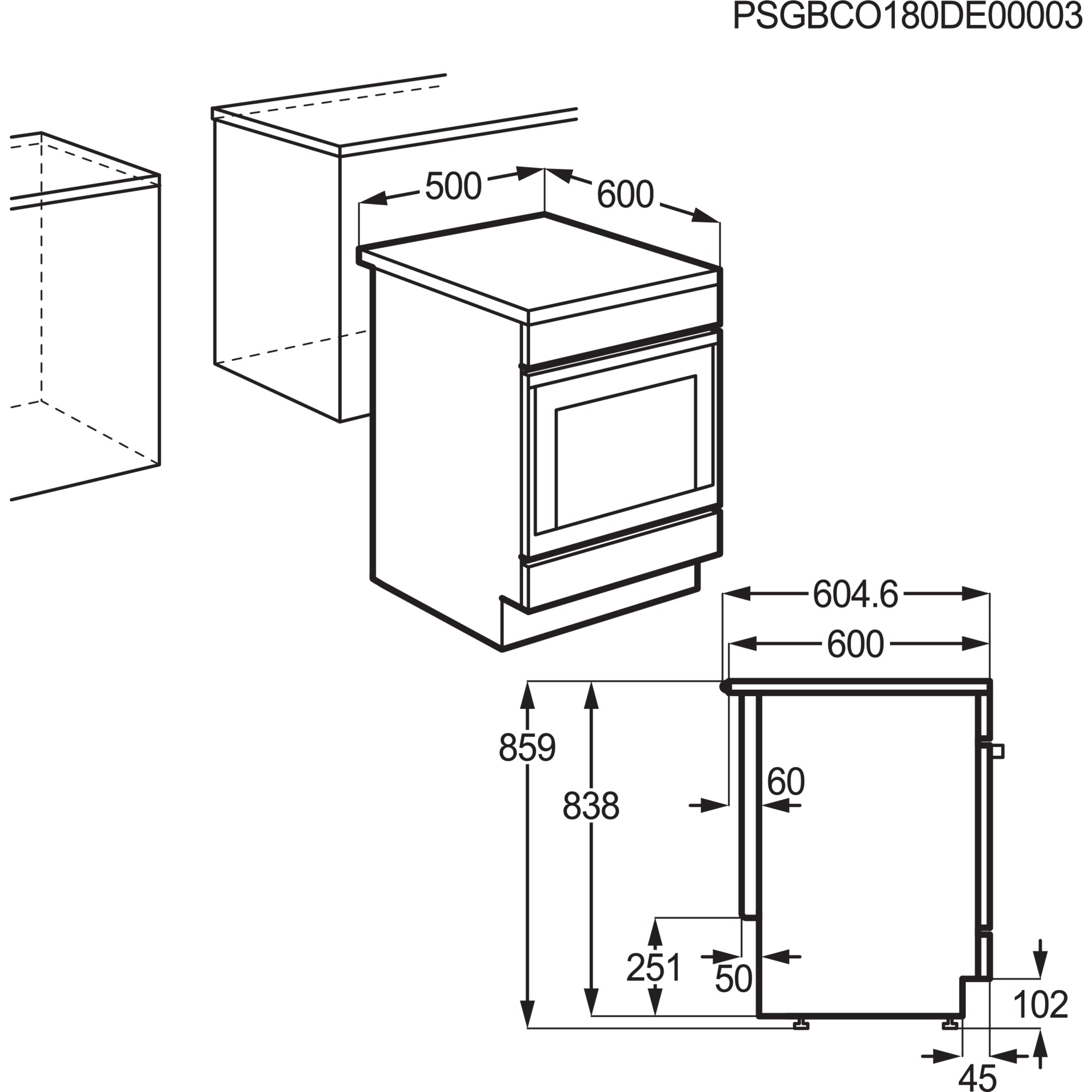 AEG CCB54493BW Standherd