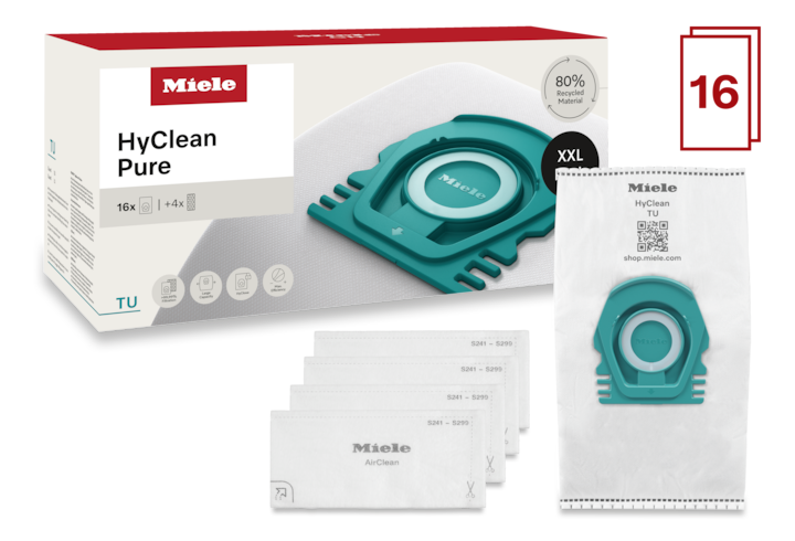 Miele TU XXL HyClean Pure / 16 Staubsaugerbeutel zum Vorteilspreis